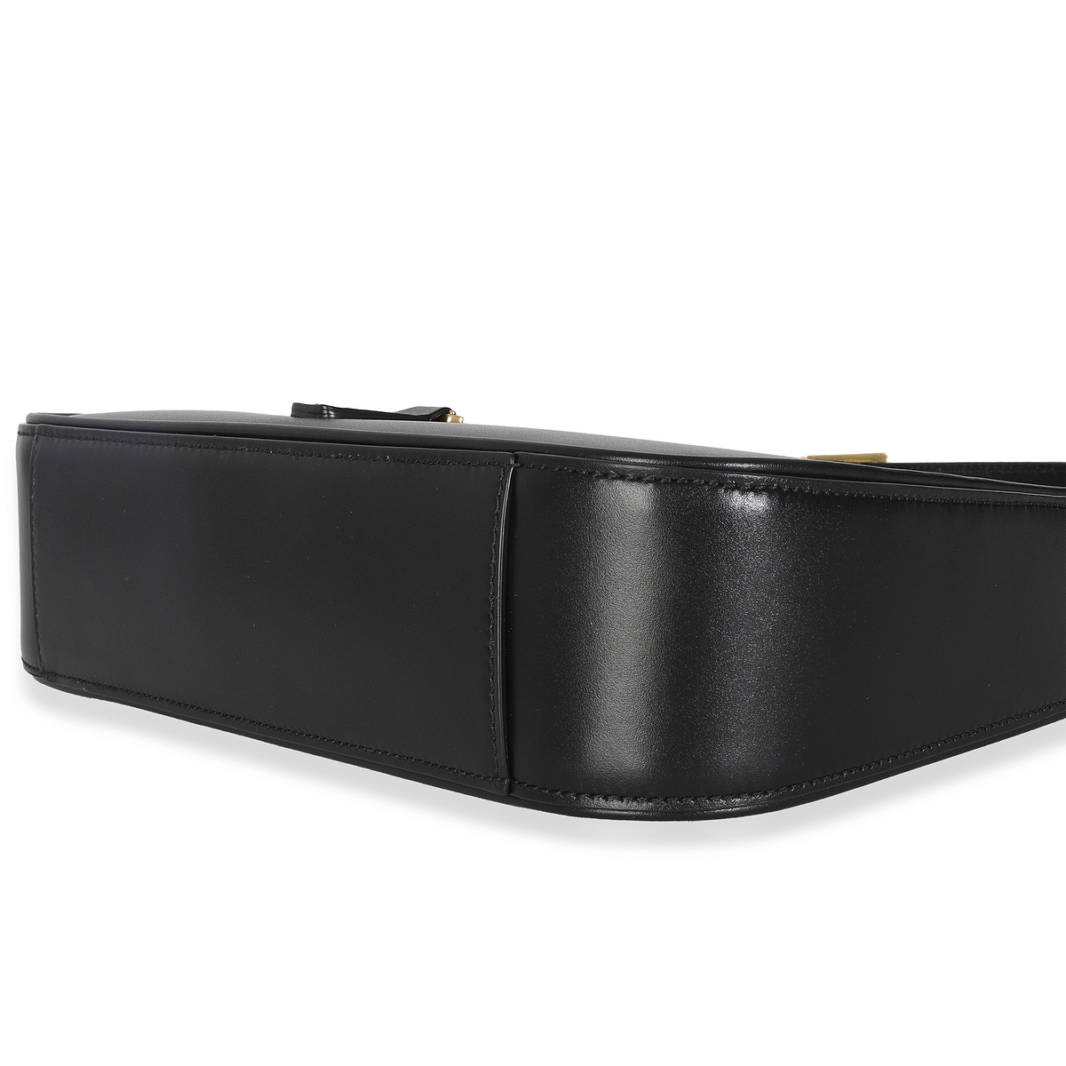 Black Smooth Leather Le 5 a 7 Hobo