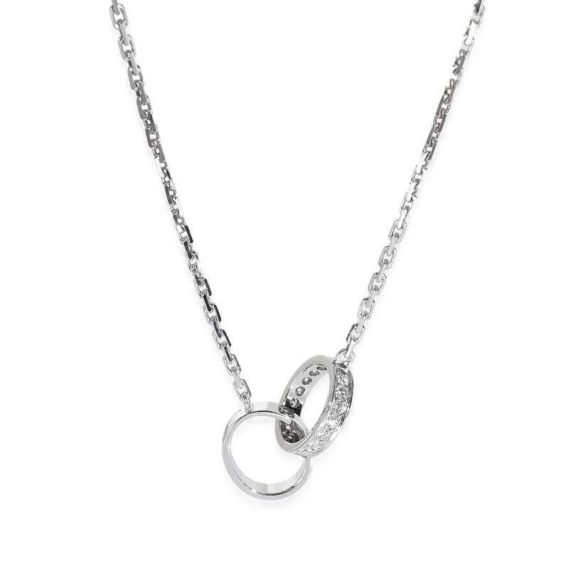 White Gold Diamond Love Necklace