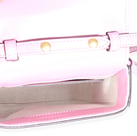 Pink Smooth Leather Bamboo Top Handle 1947 Convertible Backpack