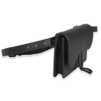 Black Ultra Matte Calfskin Saddle Belt Bag