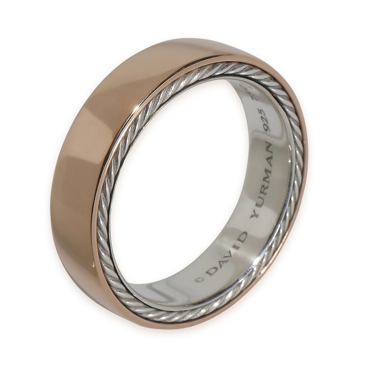 Rose Gold & Sterling Silver  Streamline Band