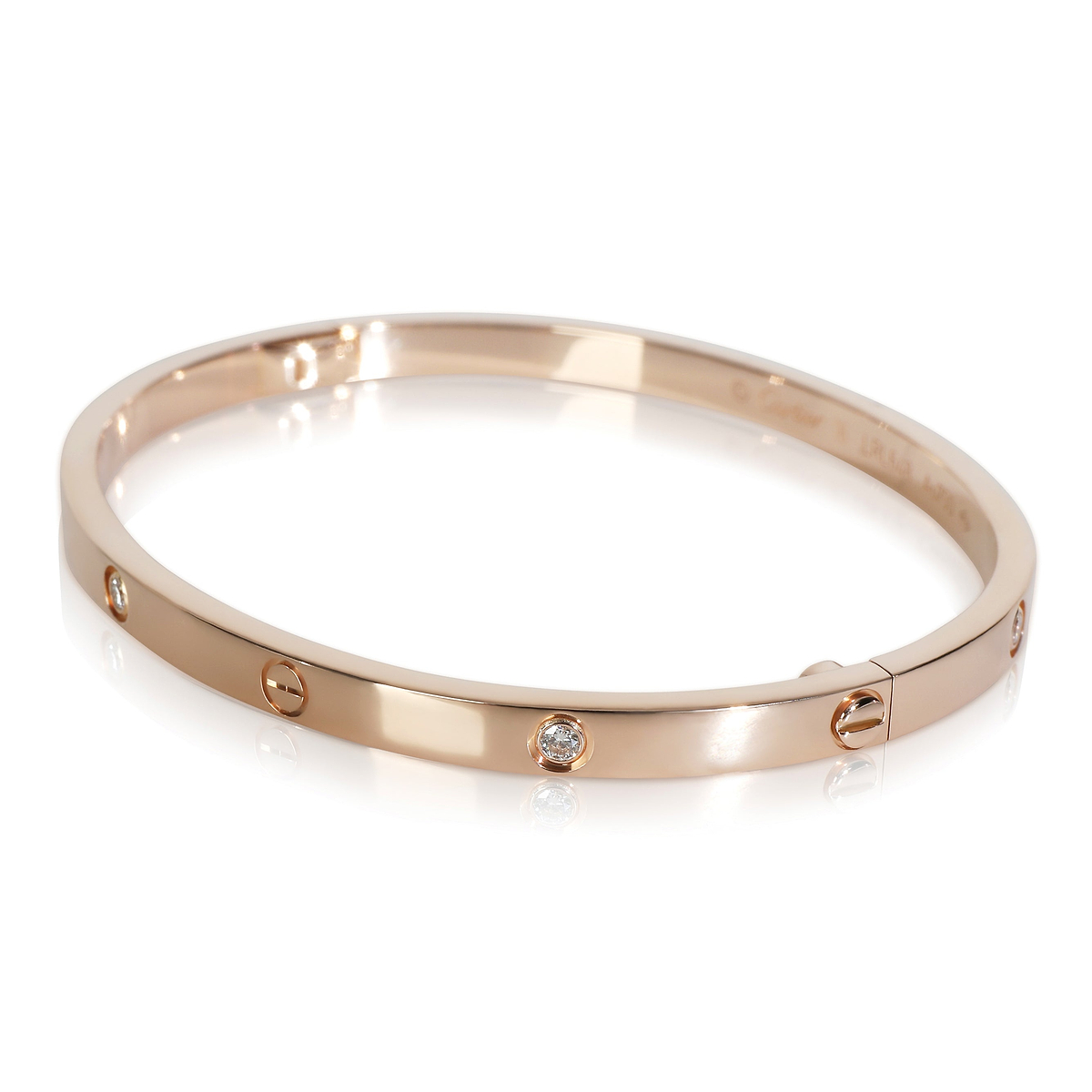 Rose Gold Diamond Small Model Love Bracelet