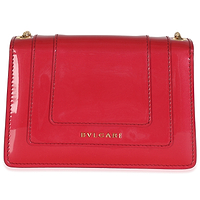 Bvlgari Dark Pink Patent Mini Serpenti Forever Crossbody