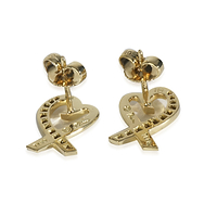 Yellow Gold Diamond Paloma Picasso Loving Heart Earrings