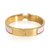 Gold-Plated  Clic H In Rose Candeur Bracelet