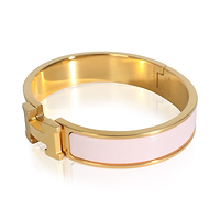 Gold-Plated  Clic H In Rose Candeur Bracelet