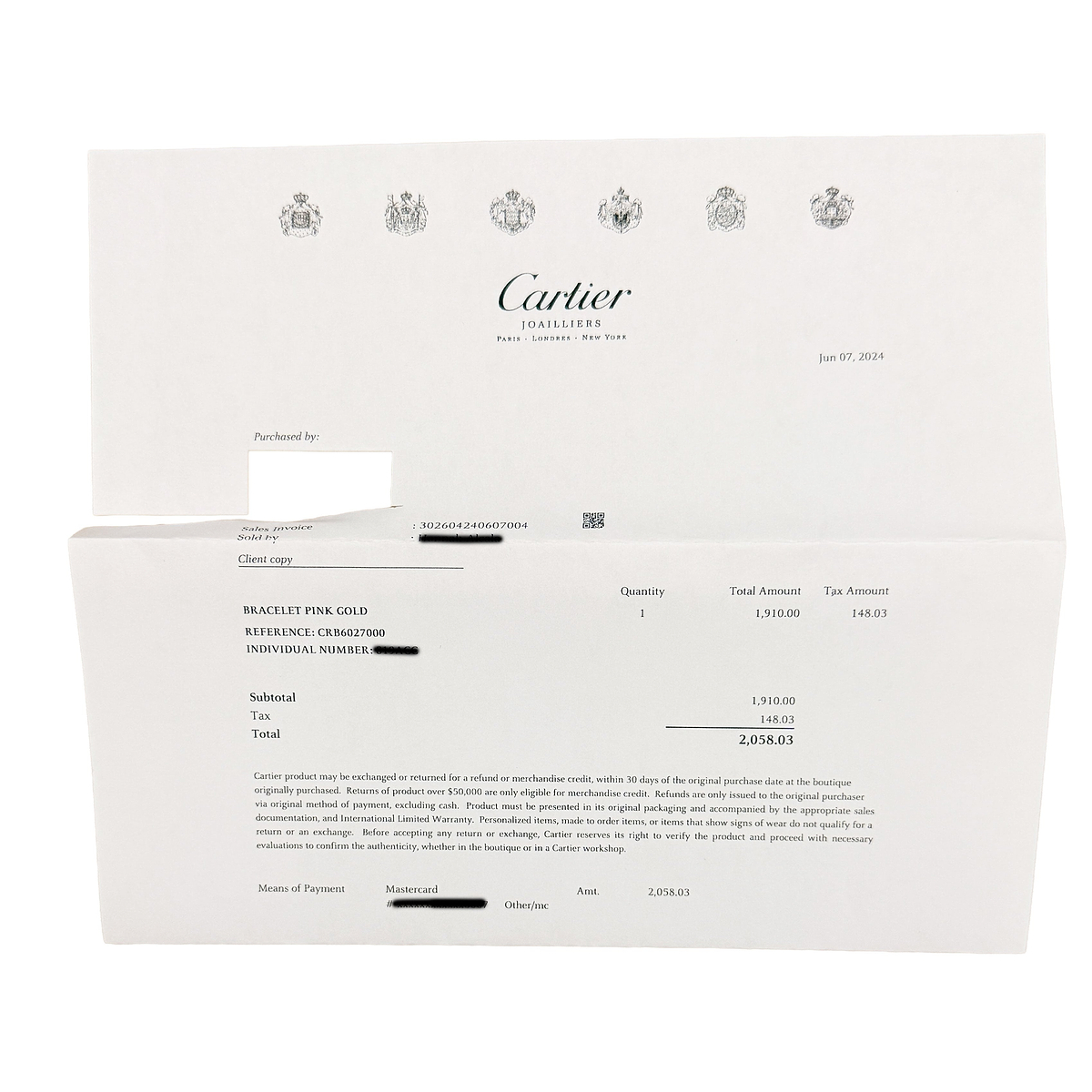 Rose Gold  Love Bracelet