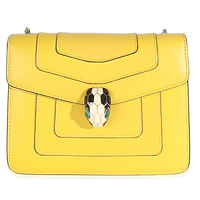 Bvlgari Yellow Smooth Calfskin Small Serpenti Forever