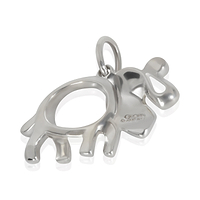 Sterling Silver Tsavorite Save The Wild Elephant Charm