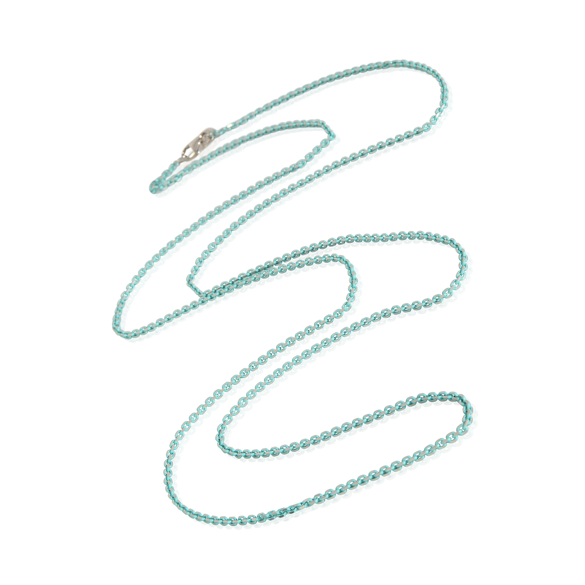 Sterling Silver  Thin Sparkle Chain Necklace