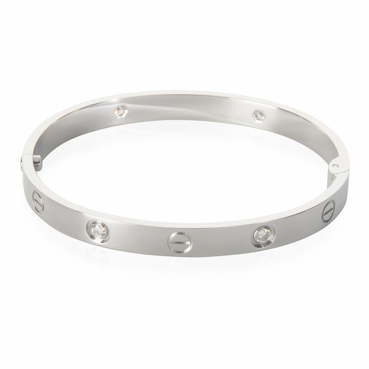 White Gold Diamond Love Bracelet