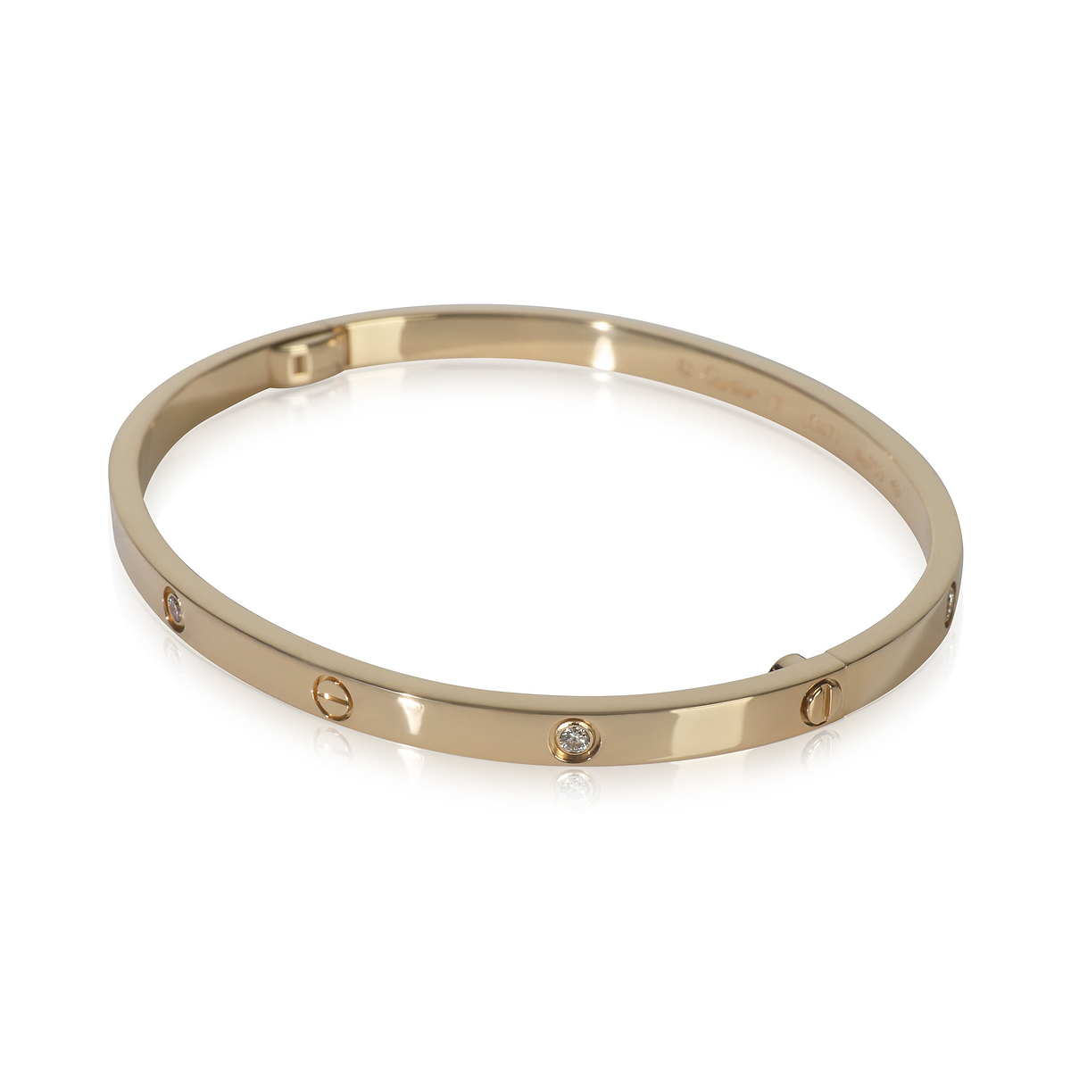 Yellow Gold Diamond Small Model Love Bracelet