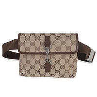 Vintage Beige GG Canvas Waist Belt Bag