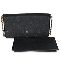 Black Monogram Empreinte Felicie Pochette