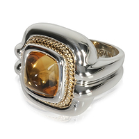 Yellow Gold & Sterling Silver Citrine Ring