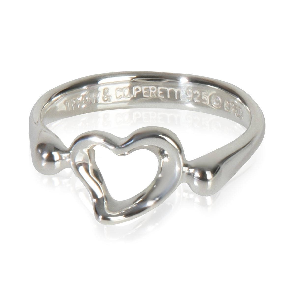 Sterling Silver  Elsa Peretti Open Heart Ring