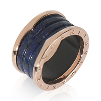 Rose Gold Lapis B.zero1 Ring