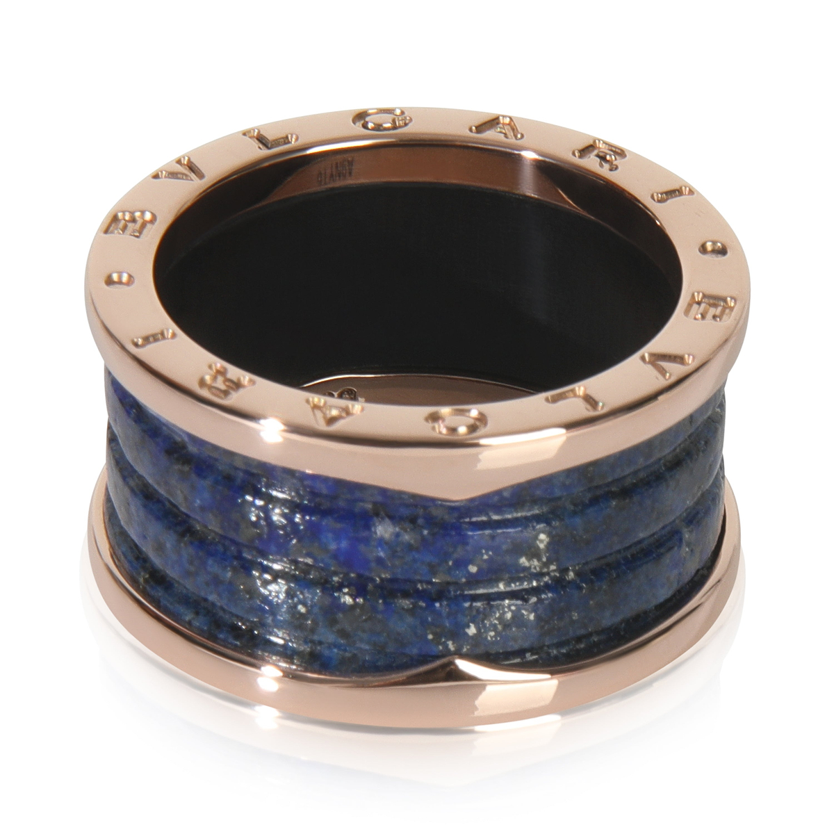 Rose Gold Lapis B.zero1 Ring