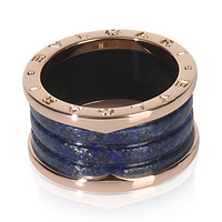 Rose Gold Lapis B.zero1 Ring