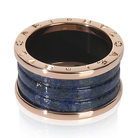 Rose Gold Lapis B.zero1 Ring