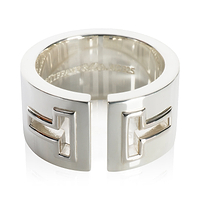 Sterling Silver  T Cutout Ring