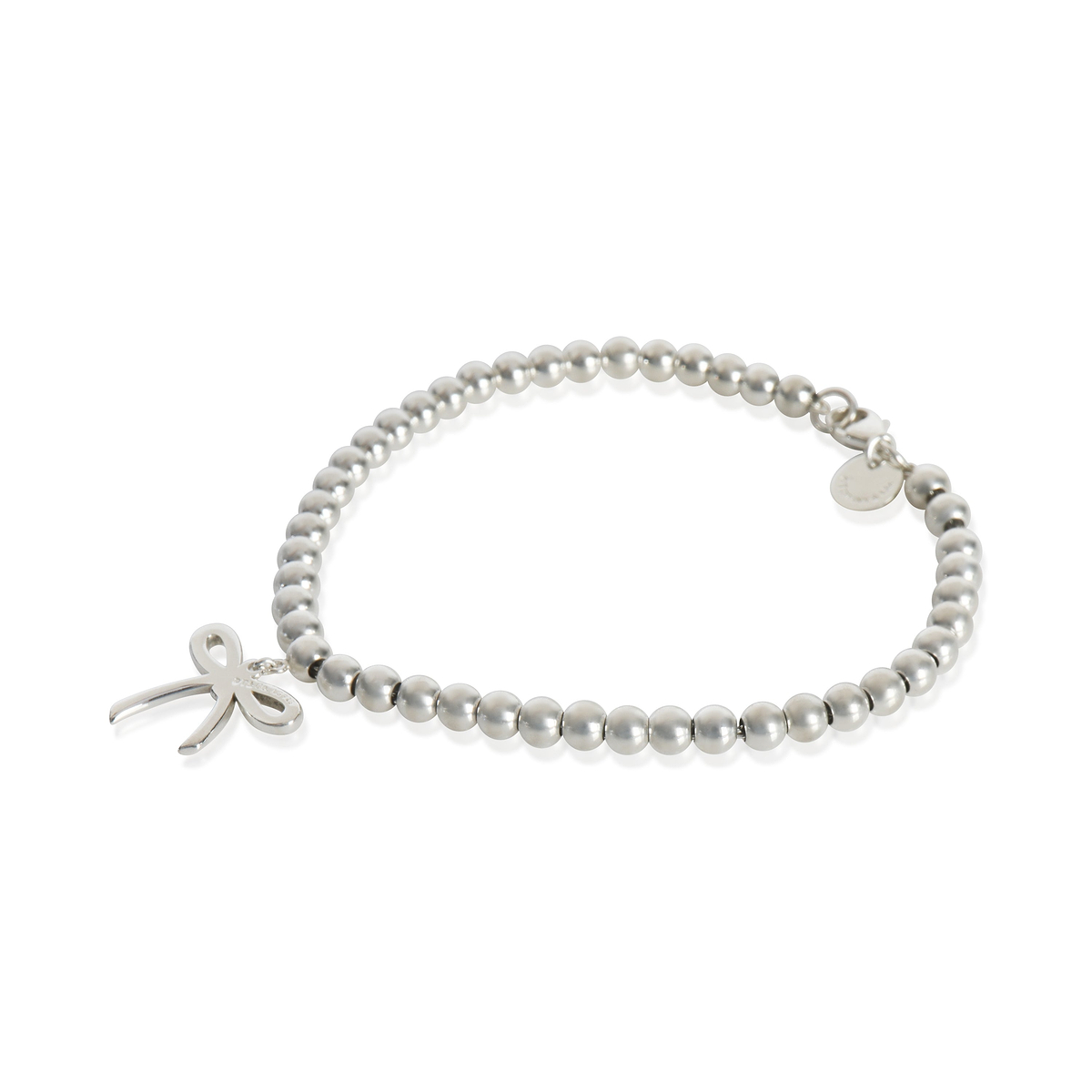 Sterling Silver  Bow Charm Bracelet