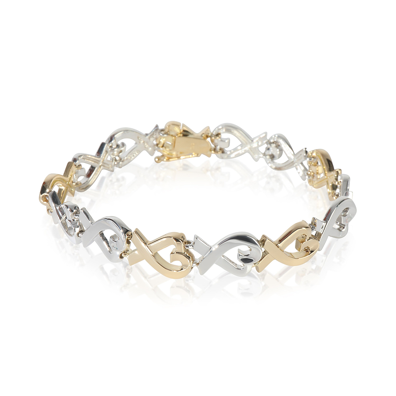 Yellow Gold & Sterling Silver  Vintage Paloma Picasso Loving Heart