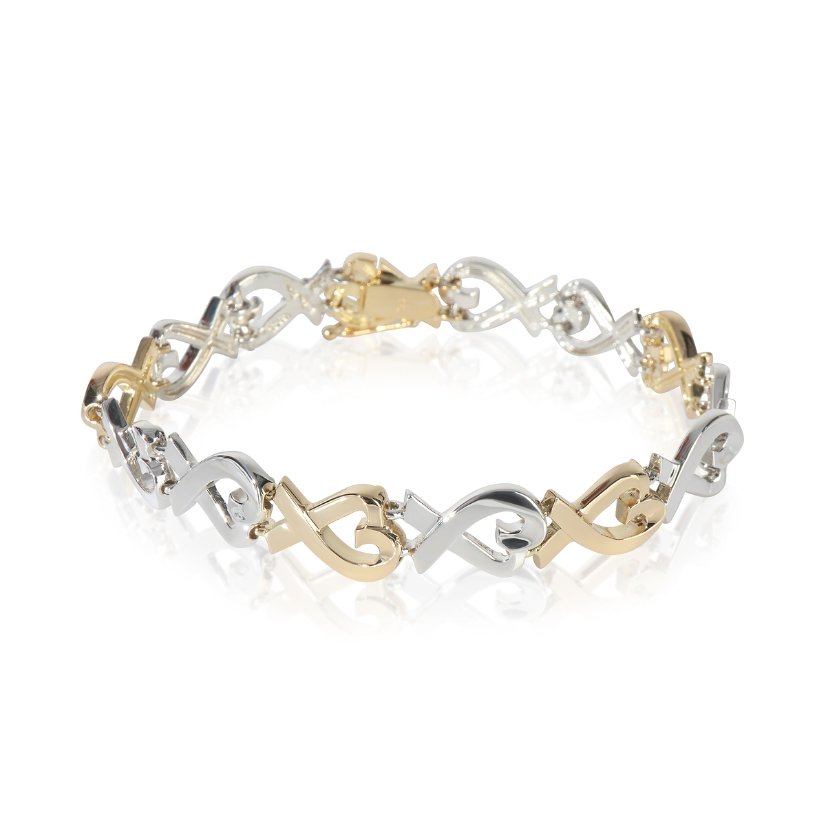 Yellow Gold & Sterling Silver  Vintage Paloma Picasso Loving Heart