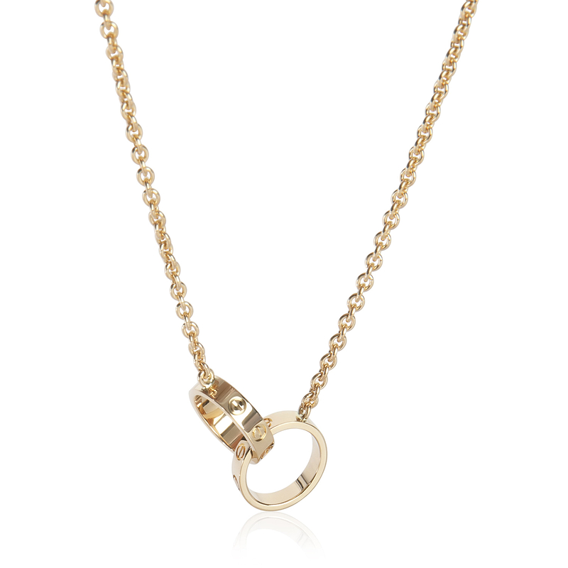 Yellow Gold  Love Necklace