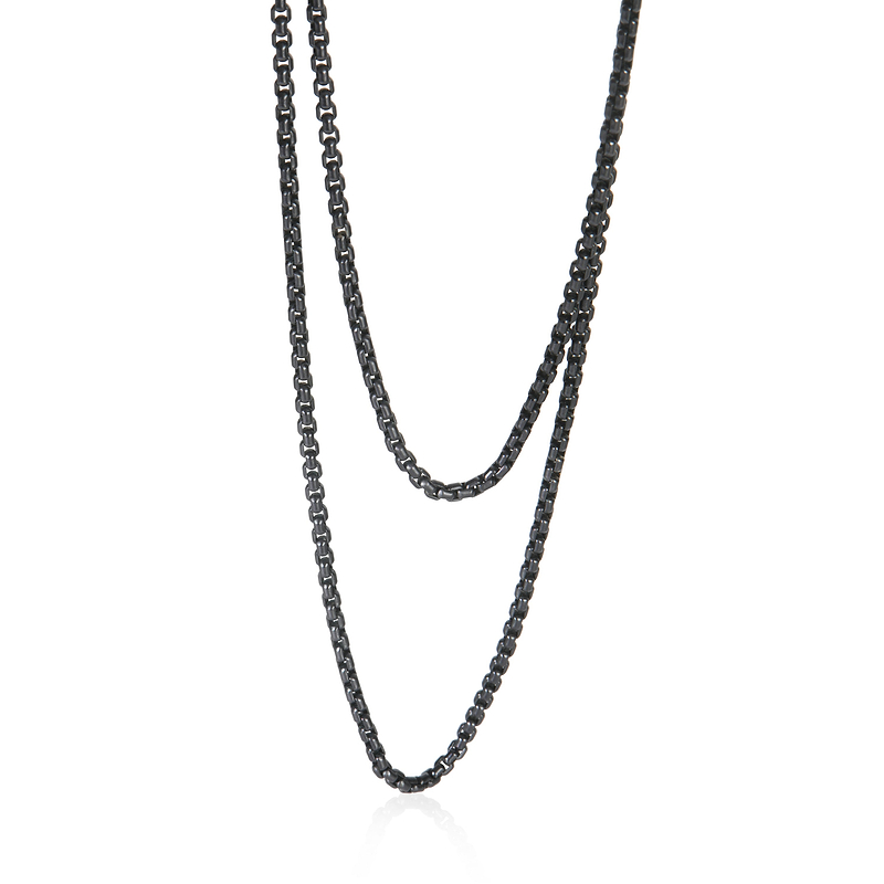 Sterling Silver  Box Chain Necklace