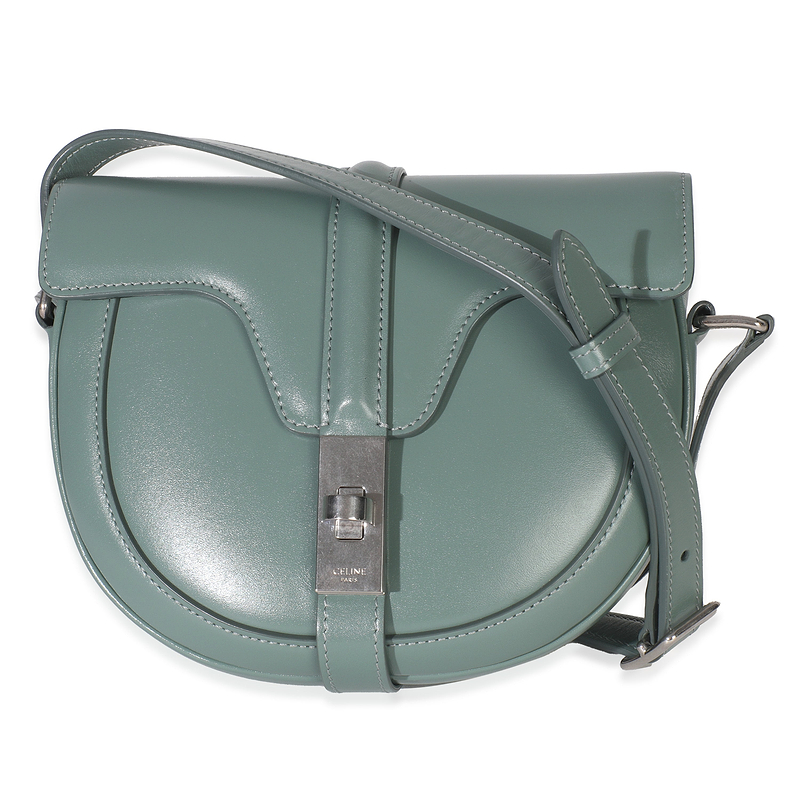 Celadon Satinated Calfskin Besace Small 16