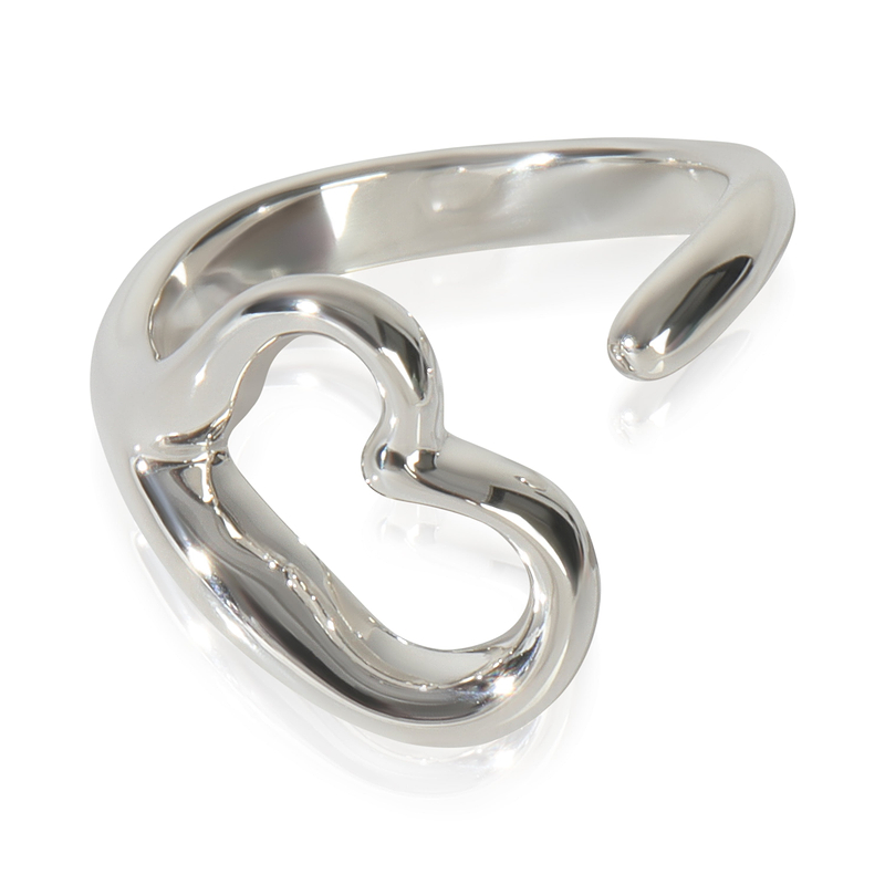 Sterling Silver  Elsa Peretti Open Heart Ring