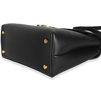 Black Supple Calfskin Medium Nino Bag