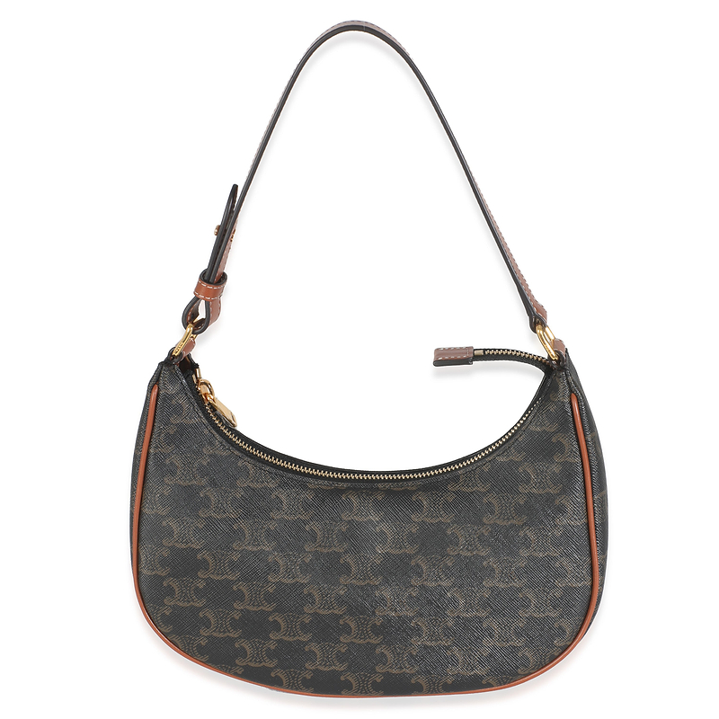 Brown Triomphe Canvas Ava Bag