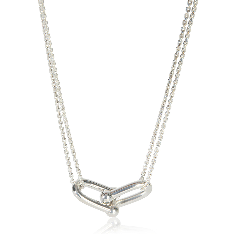 Sterling Silver  HardWear Large Double Link Necklace