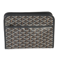 Black Goyardine Canvas Jouvence Toiletry MM