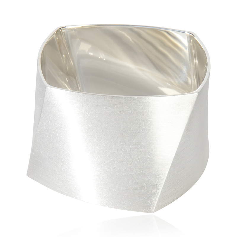 Sterling Silver  Frank Gehry Torque Bracelet