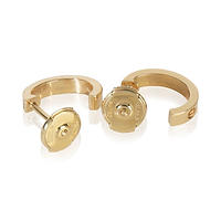 Yellow Gold  Small Model Love Hoop Earrings