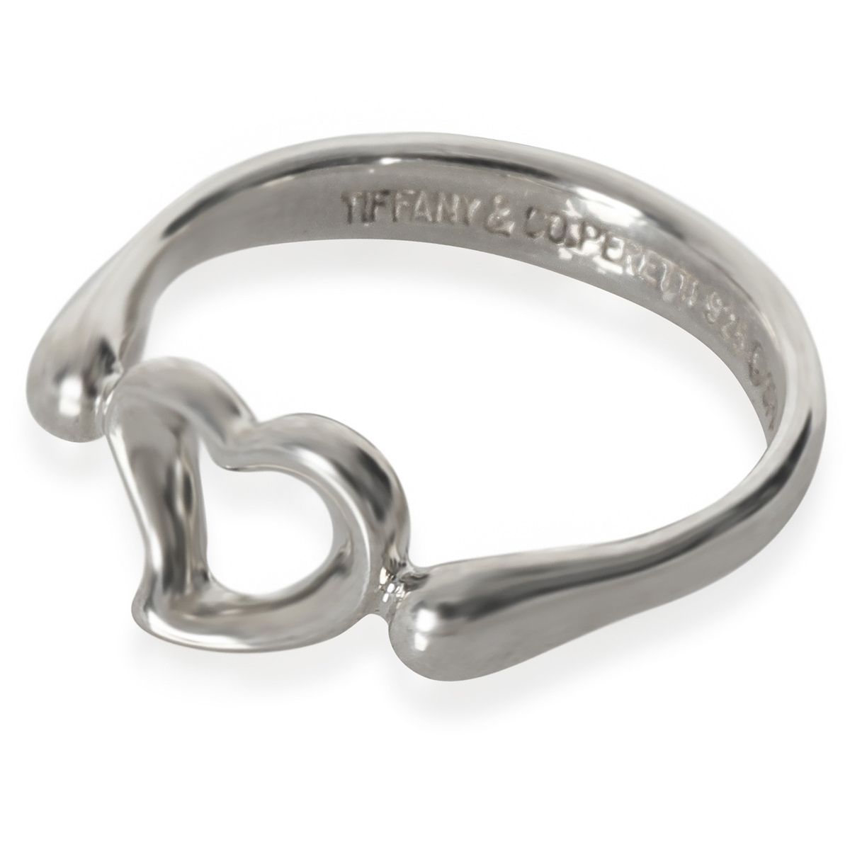Sterling Silver  Elsa Peretti Open Heart Ring