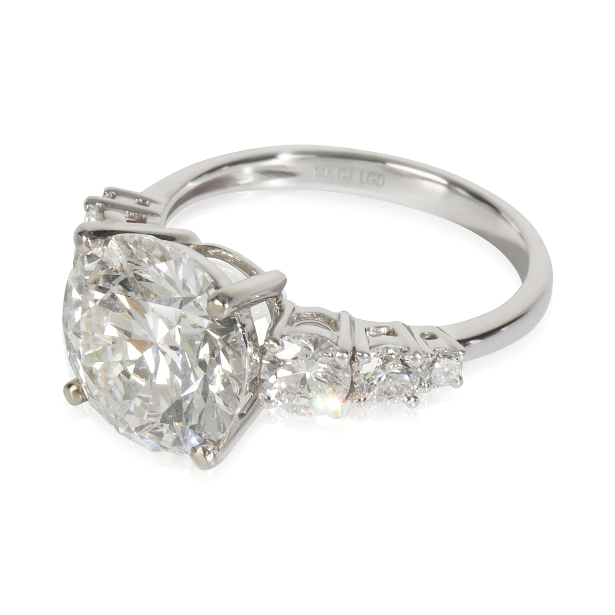 4.83 ctw White Gold Lab-Grown Diamond Engagement Ring