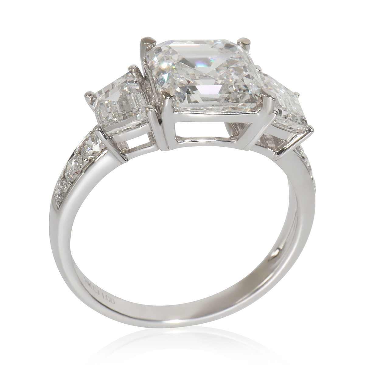 4.28 ctw White Gold Lab-Grown Diamond Engagement Ring