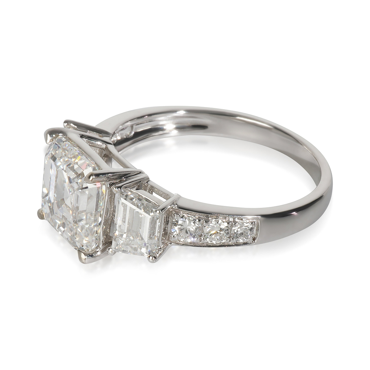 4.28 ctw White Gold Lab-Grown Diamond Engagement Ring