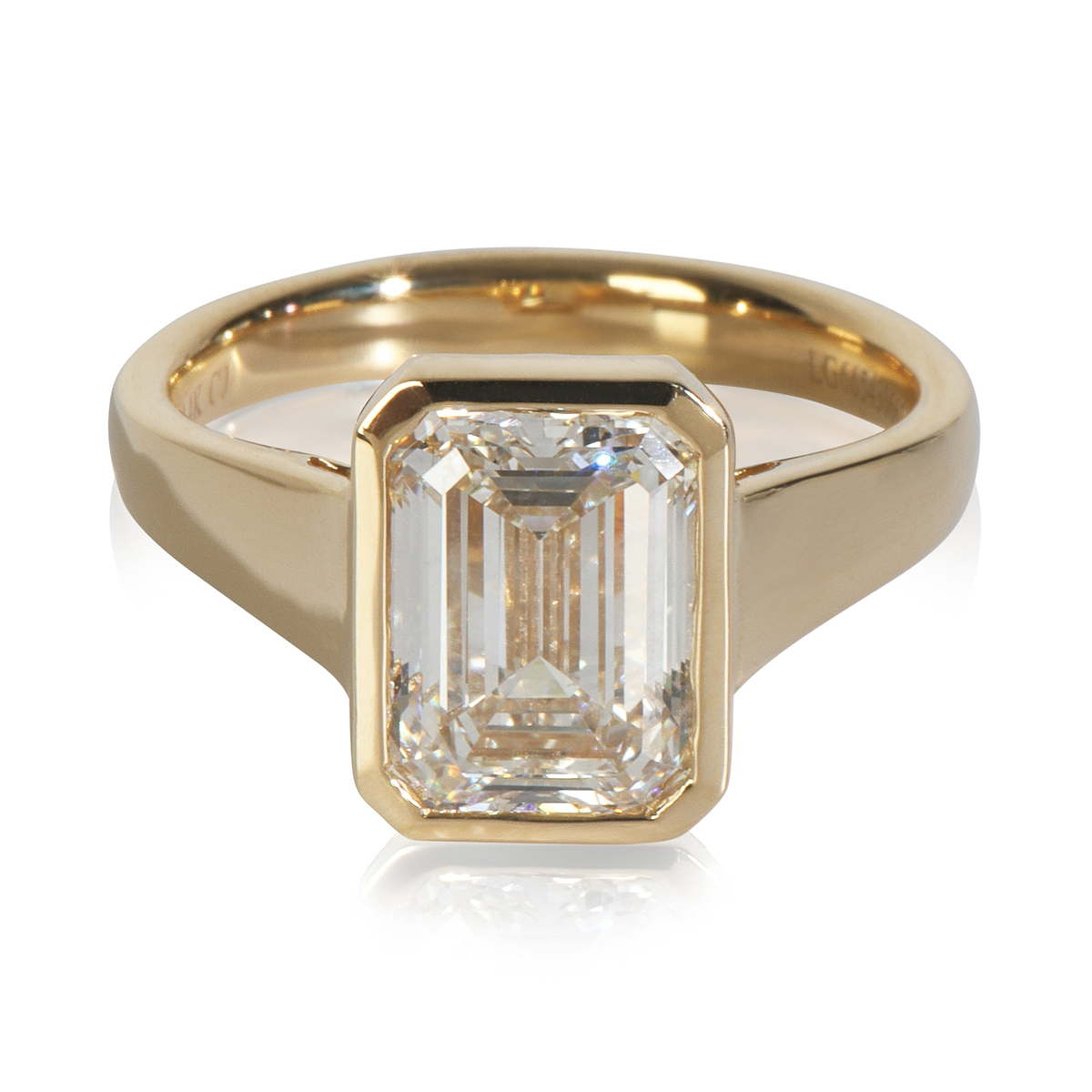 3 ctw Yellow Gold Lab-Grown Diamond Engagement Ring