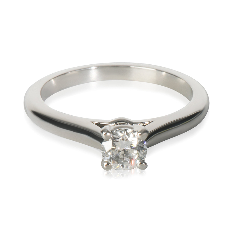 0.33 ct Round Brilliant Diamond 1895 Engagement Ring