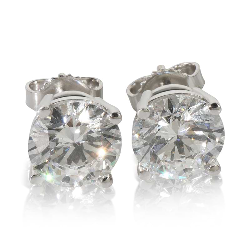 3.01 ctw White Gold Lab-Grown Diamond Earrings
