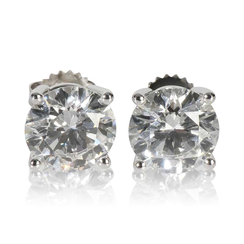 6.19 ctw White Gold Lab-Grown Diamond Earrings