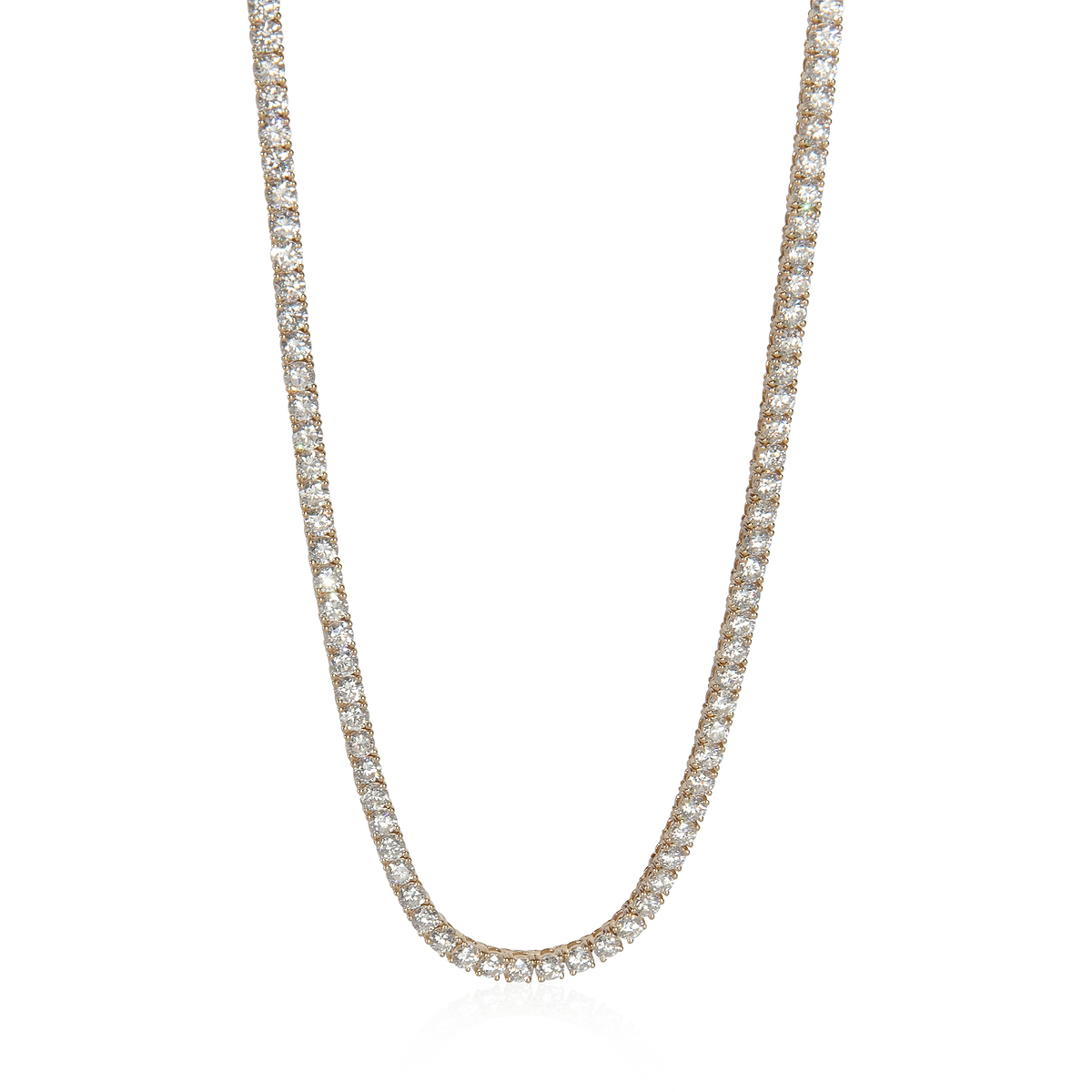 14.24 ctw Yellow Gold Lab-Grown Diamond Necklace
