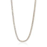 14.15 ctw Yellow Gold Lab-Grown Diamond Necklace