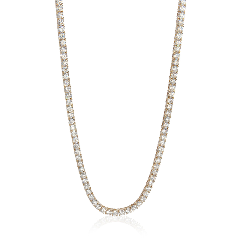 14.15 ctw Yellow Gold Lab-Grown Diamond Necklace