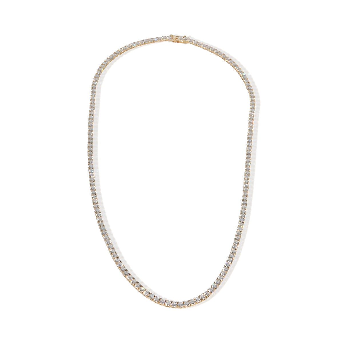 14.15 ctw Yellow Gold Lab-Grown Diamond Necklace